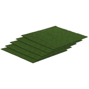 hillvert Artificial grass - Set of 5 - 100 x 100 cm - Height: 20 mm - Stitch rate: 13/10 cm - UV-resistant HT-EAG-1X1-SET-1