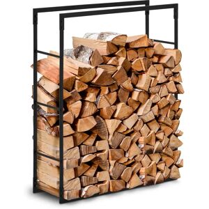 hillvert Firewood Rack - 40 kg - 80 x 25 x 100 cm - steel - black HI-FWR-006