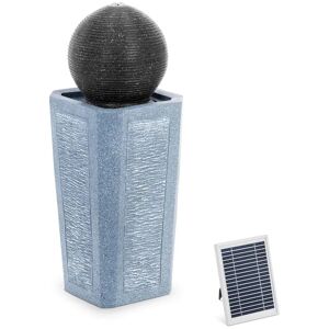 hillvert Solar Water Fountain - sphere on column - LED lighting HT-SF-117