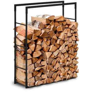 hillvert Firewood Rack - 40 kg - 80 x 25 x 100 cm - steel - black HI-FWR-006