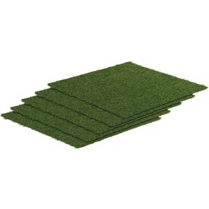 hillvert Artificial grass - Set of 5 - 100 x 100 cm - Height: 30 mm - Stitch rate: 14/10 cm - UV-resistant HT-MAG-1X1-SET-2