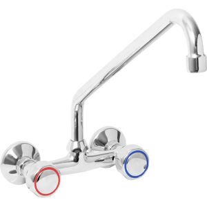 Monolith sink tap - Wall fitting - Chrome-plated brass - 300 mm-long tap MO-TA-02