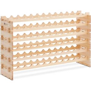 Wine Rack - pine wood - for up to 72 Bottles - Royal Catering RCWE-04