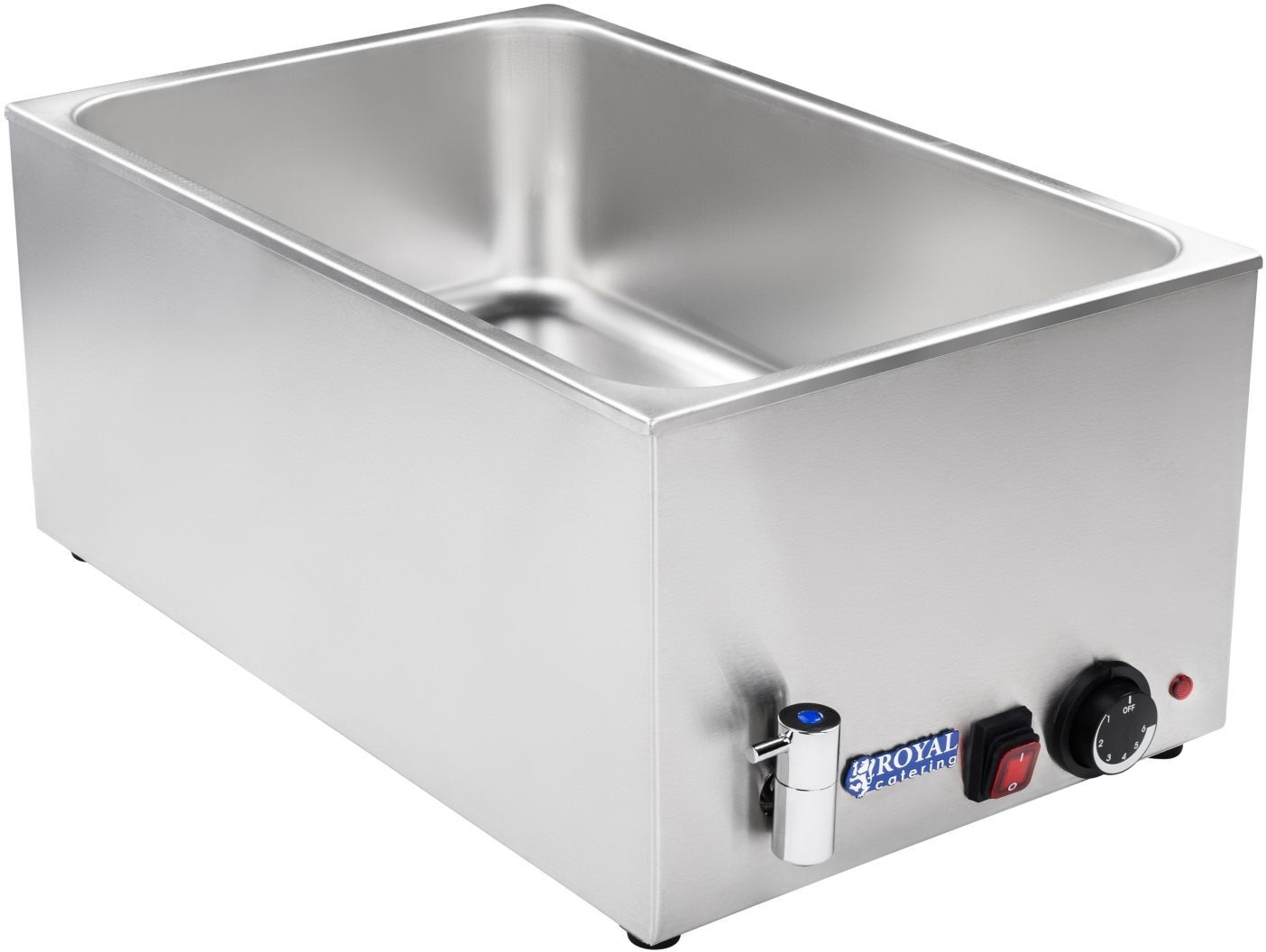 Royal Catering Bain-marie - GN 1/1 - without container - drain tap RCBM-1/1-150A Royal Catering Bain-marie - GN 1/1 - without container - drain tap RCBM-1/1-150A