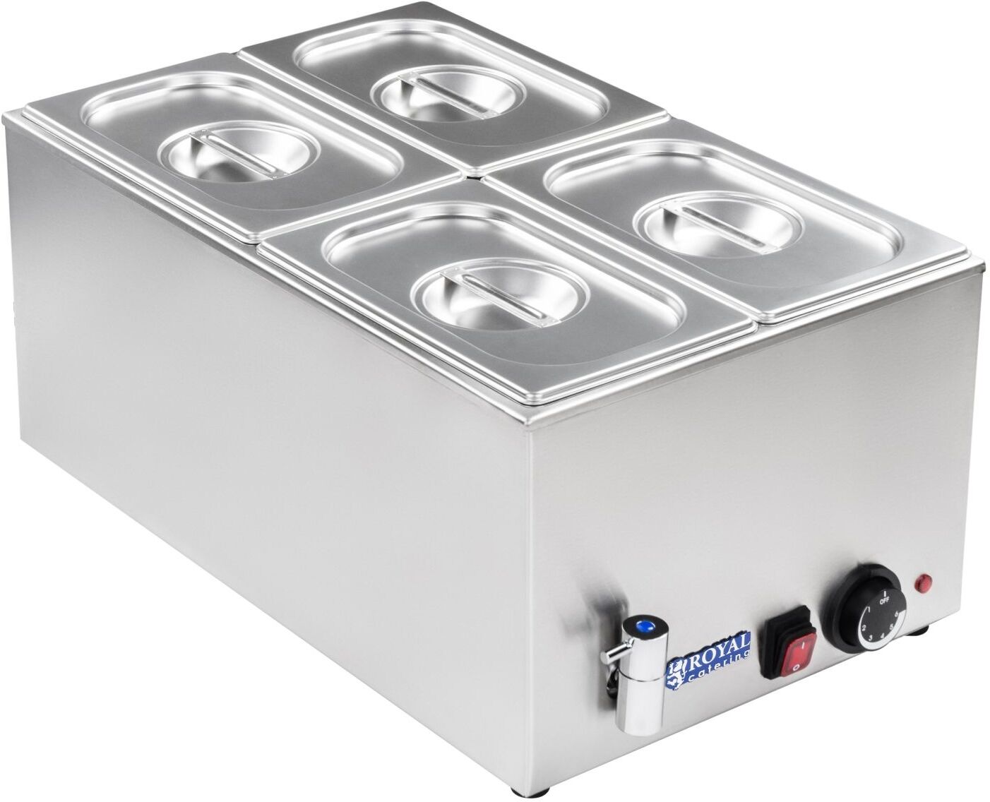 Royal Catering Bain-marie - GN container - 1/4 - drain tap RCBM-1/4-150A-GN Royal Catering Bain-marie - GN container - 1/4 - drain tap RCBM-1/4-150A-GN