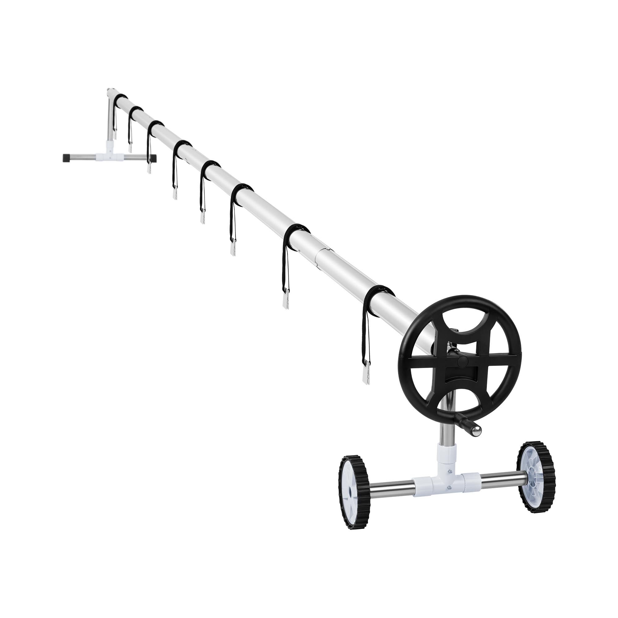 Uniprodo Pool retractor - 4.2 to 5.2 m - Mobile - Stainless steel - Incl. 8 straps UNI_POOL_REEL_520