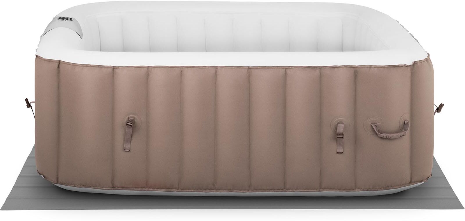 Uniprodo Inflatable Hot Tub - 900 L - 6 people - 130 nozzles - beige/white UNI_POOLS_16 Uniprodo Inflatable Hot Tub - 900 L - 6 people - 130 nozzles - beige/white UNI_POOLS_16