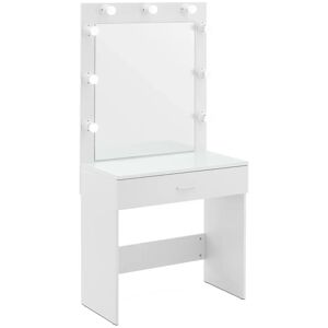 physa Dressing Table with mirror and light - 80 x 40 x 161 cm - white PHY-CM-15