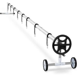 Uniprodo Pool retractor - 4.2 to 5.2 m - Mobile - Stainless steel - Incl. 8 straps UNI_POOL_REEL_520