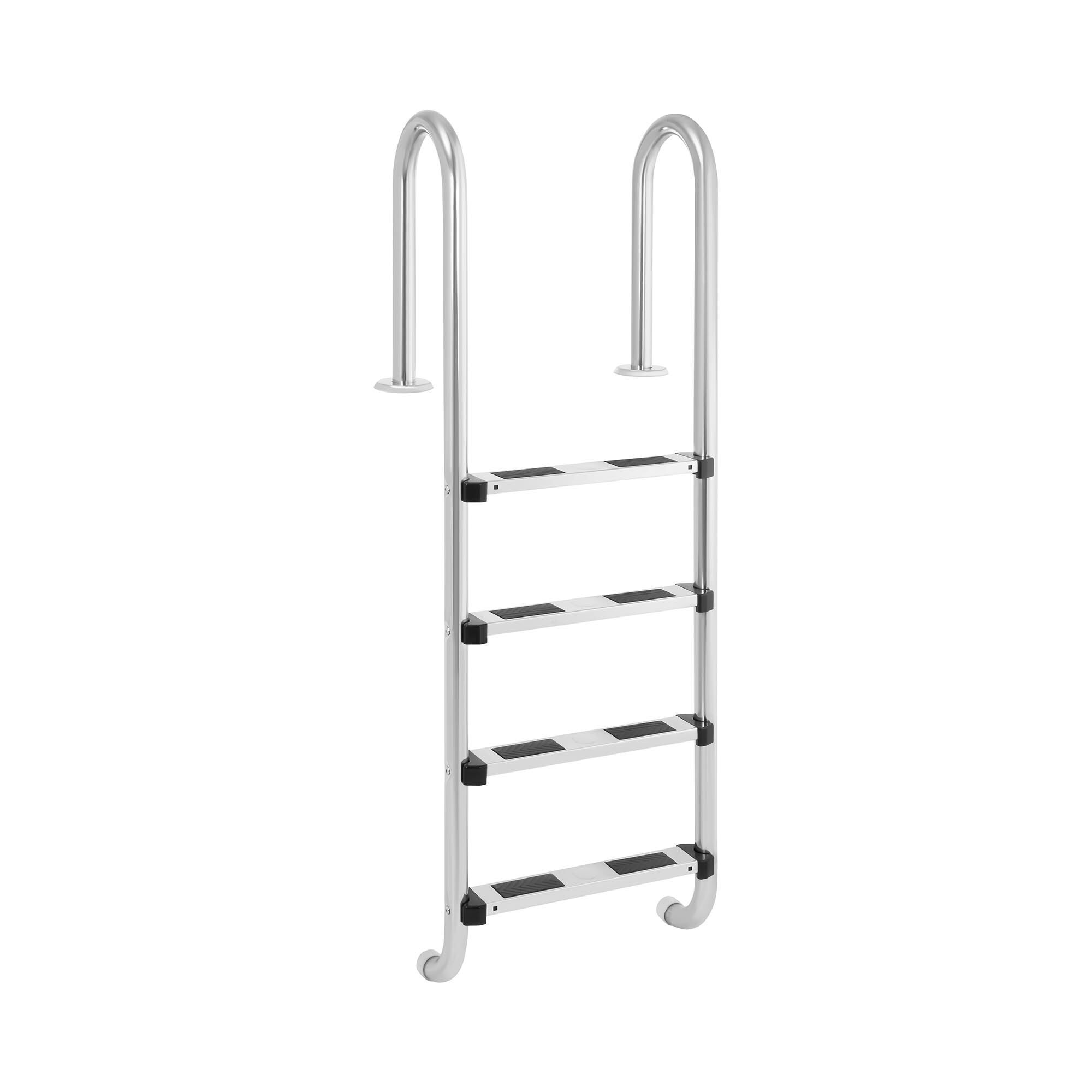 Uniprodo Pool ladder - 4 Steps - Narrow stile bow UNI_POOL_LADDER_1570