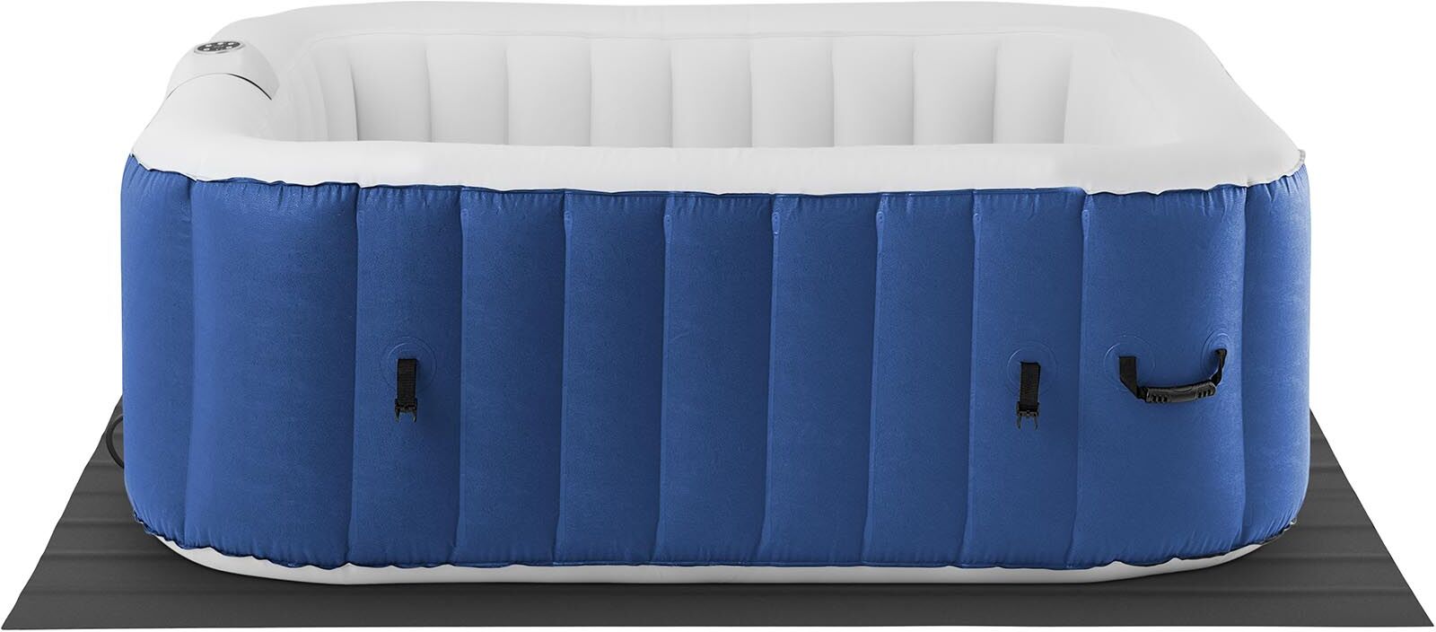 Uniprodo Inflatable Hot Tub - 900 L - 6 people - 130 nozzles - dark blue/white UNI_POOLS_19 Uniprodo Inflatable Hot Tub - 900 L - 6 people - 130 nozzles - dark blue/white UNI_POOLS_19