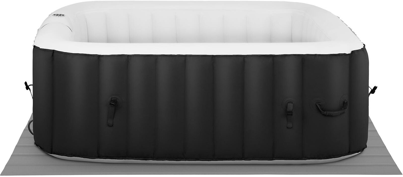 Uniprodo Inflatable Hot Tub - 900 L - 6 people - 130 nozzles - black/white UNI_POOLS_18