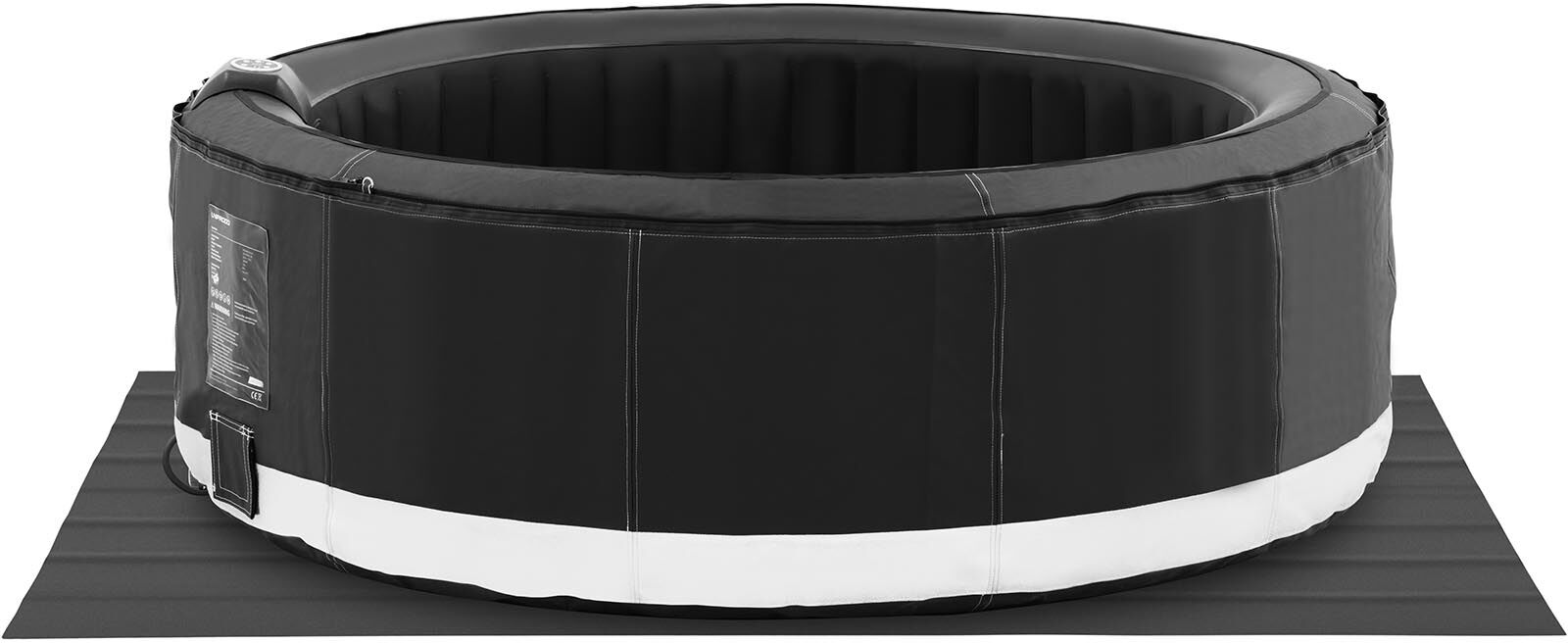 Uniprodo Inflatable Hot Tub - 1,000 L - 6 people - 130 nozzles - imitation leather UNI_POOLS_17 Uniprodo Inflatable Hot Tub - 1,000 L - 6 people - 130 nozzles - imitation leather UNI_POOLS_17