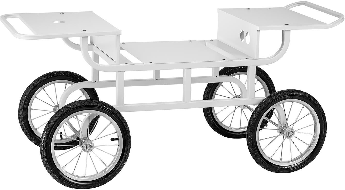 Royal Catering Trolley For Candy Floss Machine - 4 Wheels - White RCZT-01W Royal Catering Trolley For Candy Floss Machine - 4 Wheels - White RCZT-01W