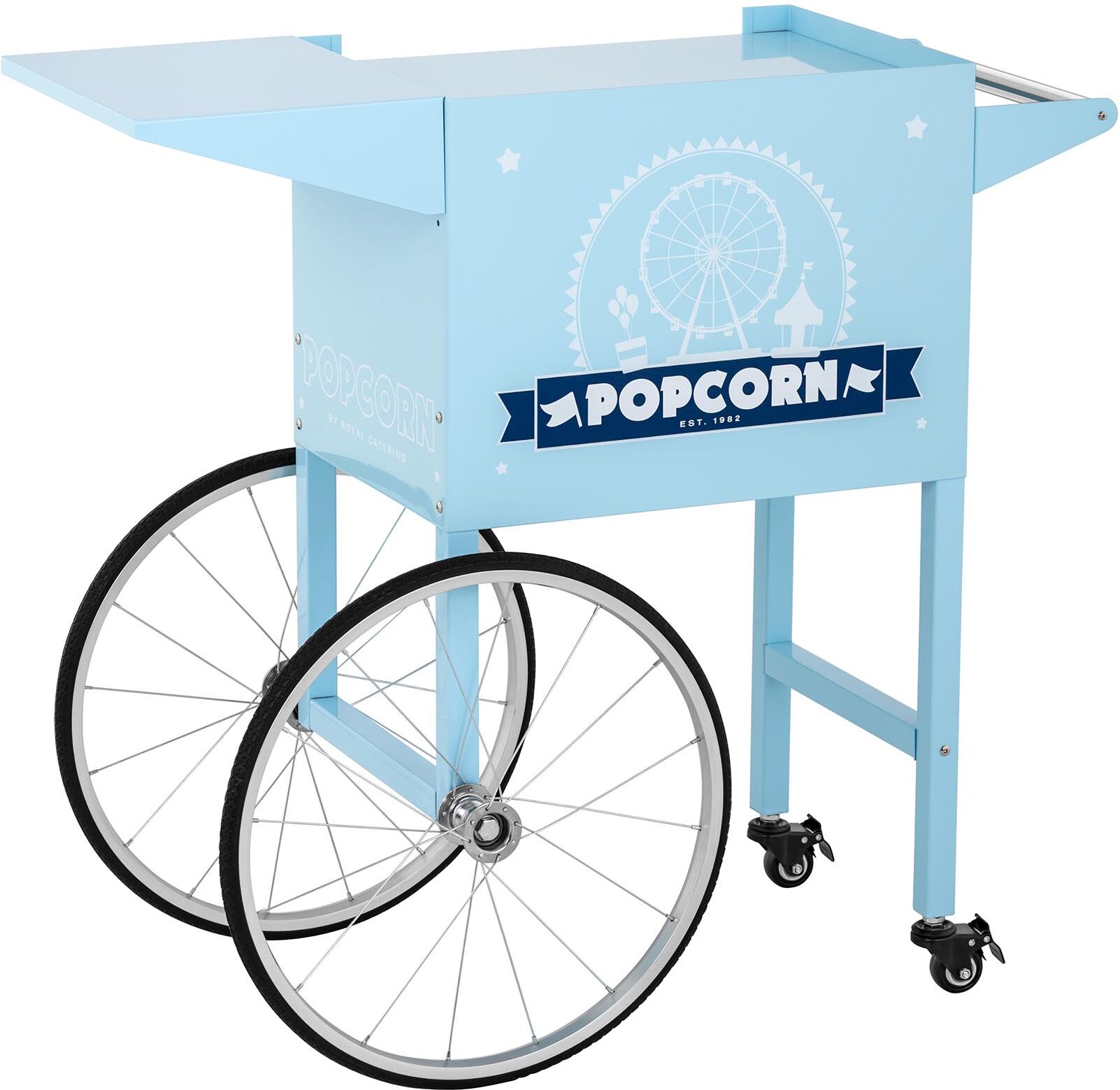 Royal Catering Popcorn Cart - blue RCPT-BBWS-1 Royal Catering Popcorn Cart - blue RCPT-BBWS-1