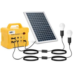 MSW Solar Power Kit with solar panel and 2 LED lamps - 10 W - 12 V S-POWER MINI DC SYSTEM