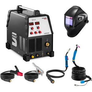 Stamos Germany Welding Set Combined Welder - TIG 220 A - MIG 220 A - E-Hand + Welding helmet – Carbonic - PROFESSIONAL SERIES