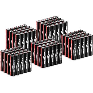 Value Pack of 100 x Micro AAA LR03 - Ansmann INDUSTRIAL Alkaline Batteries - 1.5 V 1501-0004-SET2