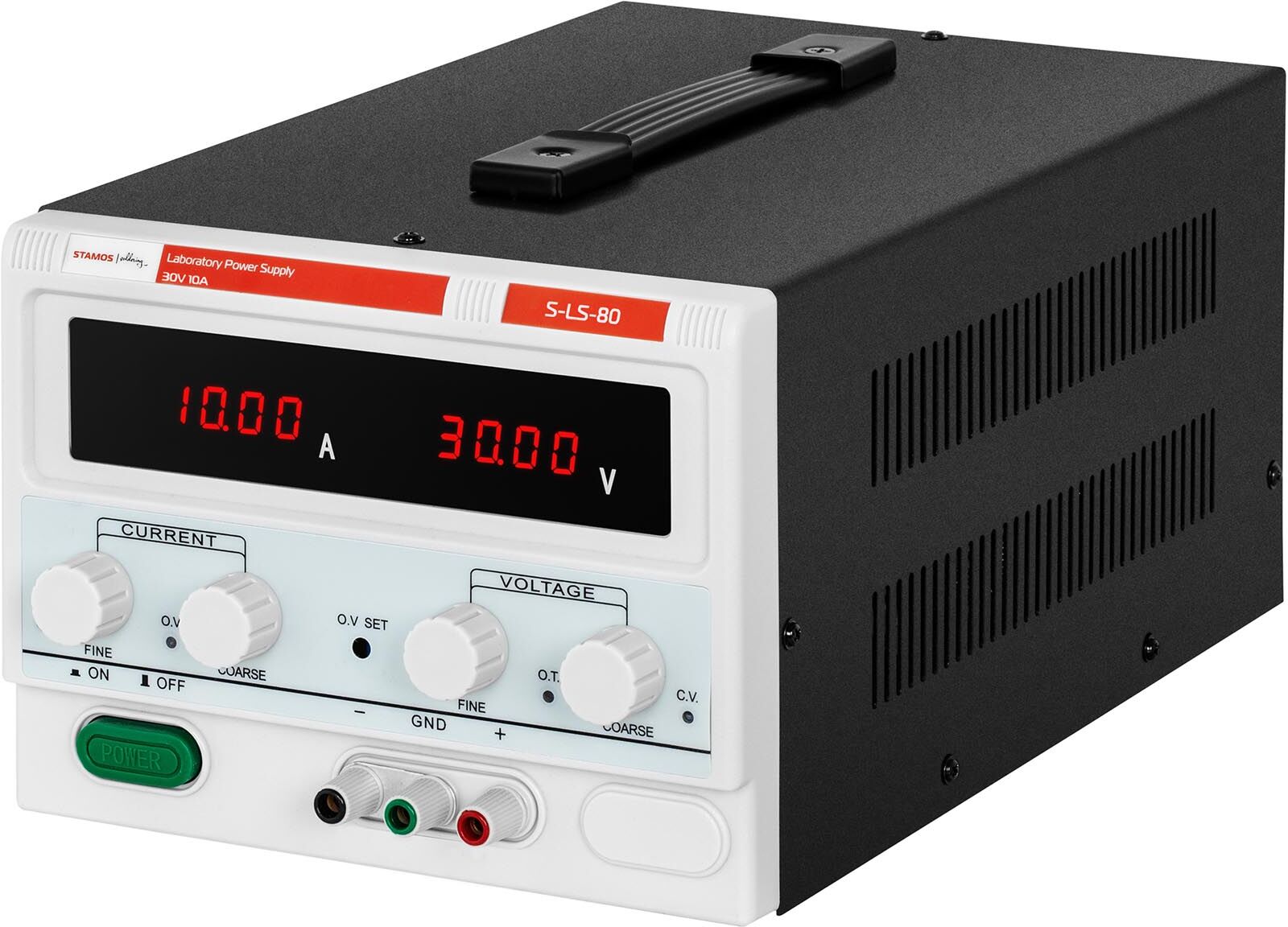 Stamos Soldering Laboratory Power Supply - 0-30 V - 0-10 A DC - 300 W S-LS-80