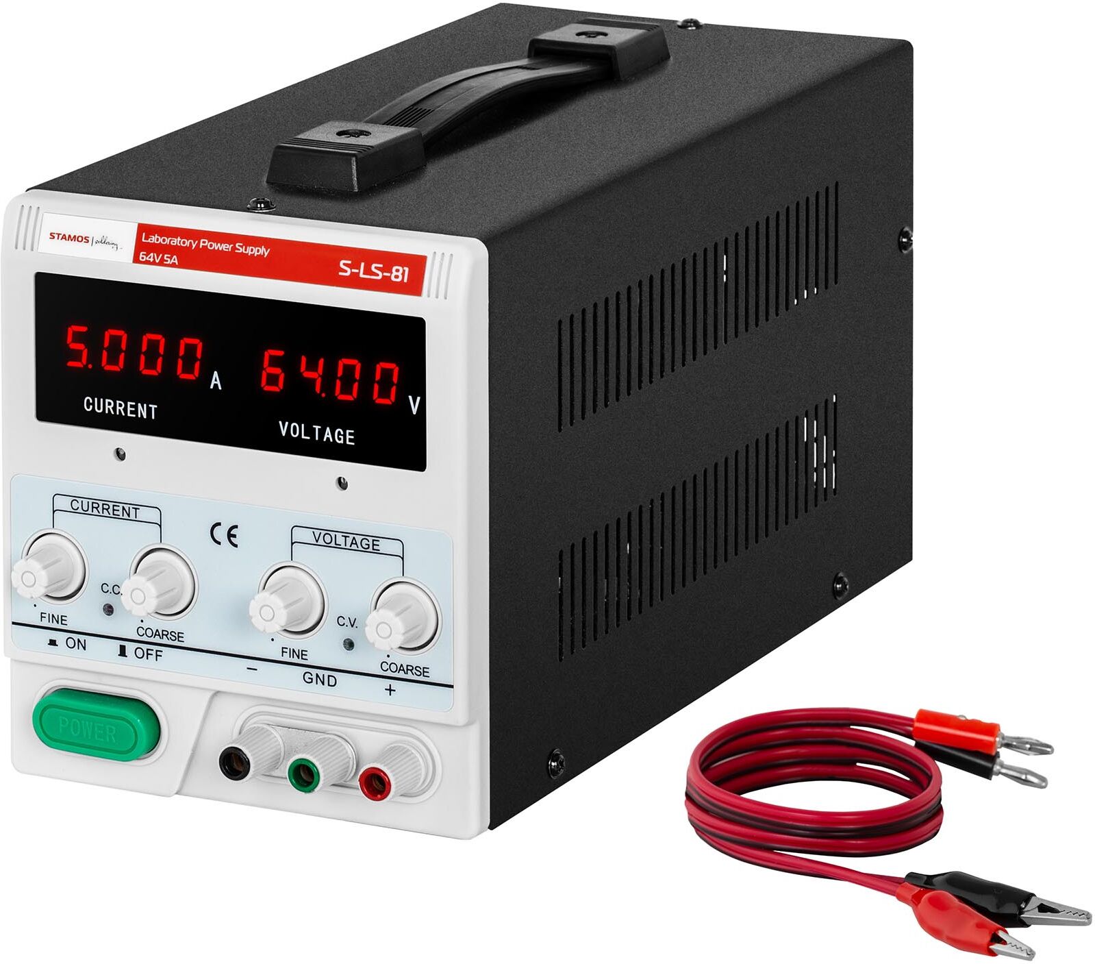 Stamos Soldering Laboratory Power Supply - 0-64 V - 0-5 A DC - 320 W S-LS-81 Stamos Soldering Laboratory Power Supply - 0-64 V - 0-5 A DC - 320 W S-LS-81