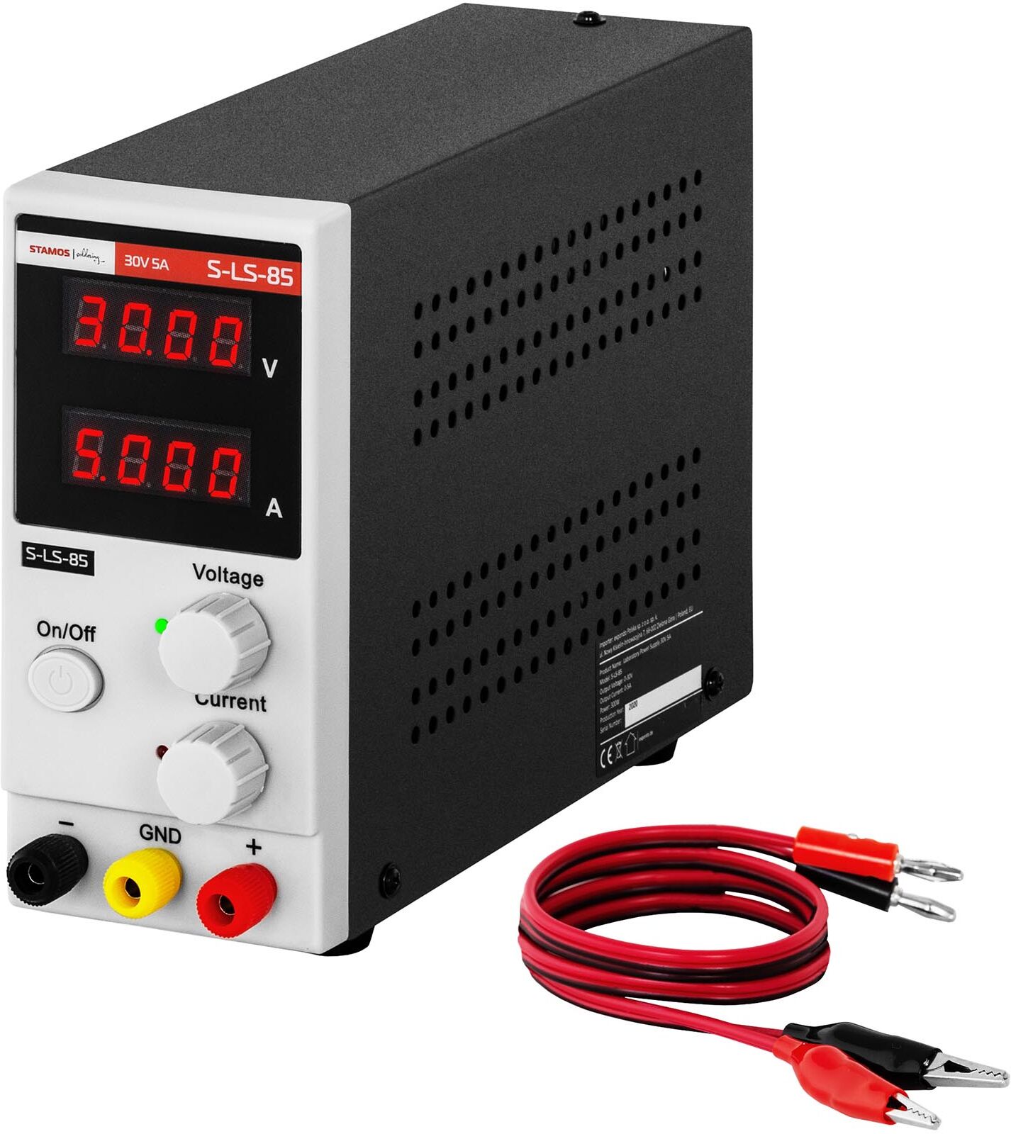 Stamos Soldering Laboratory Power Supply - 0-30 V - 0-5 A DC - 150 W S-LS-85 Stamos Soldering Laboratory Power Supply - 0-30 V - 0-5 A DC - 150 W S-LS-85