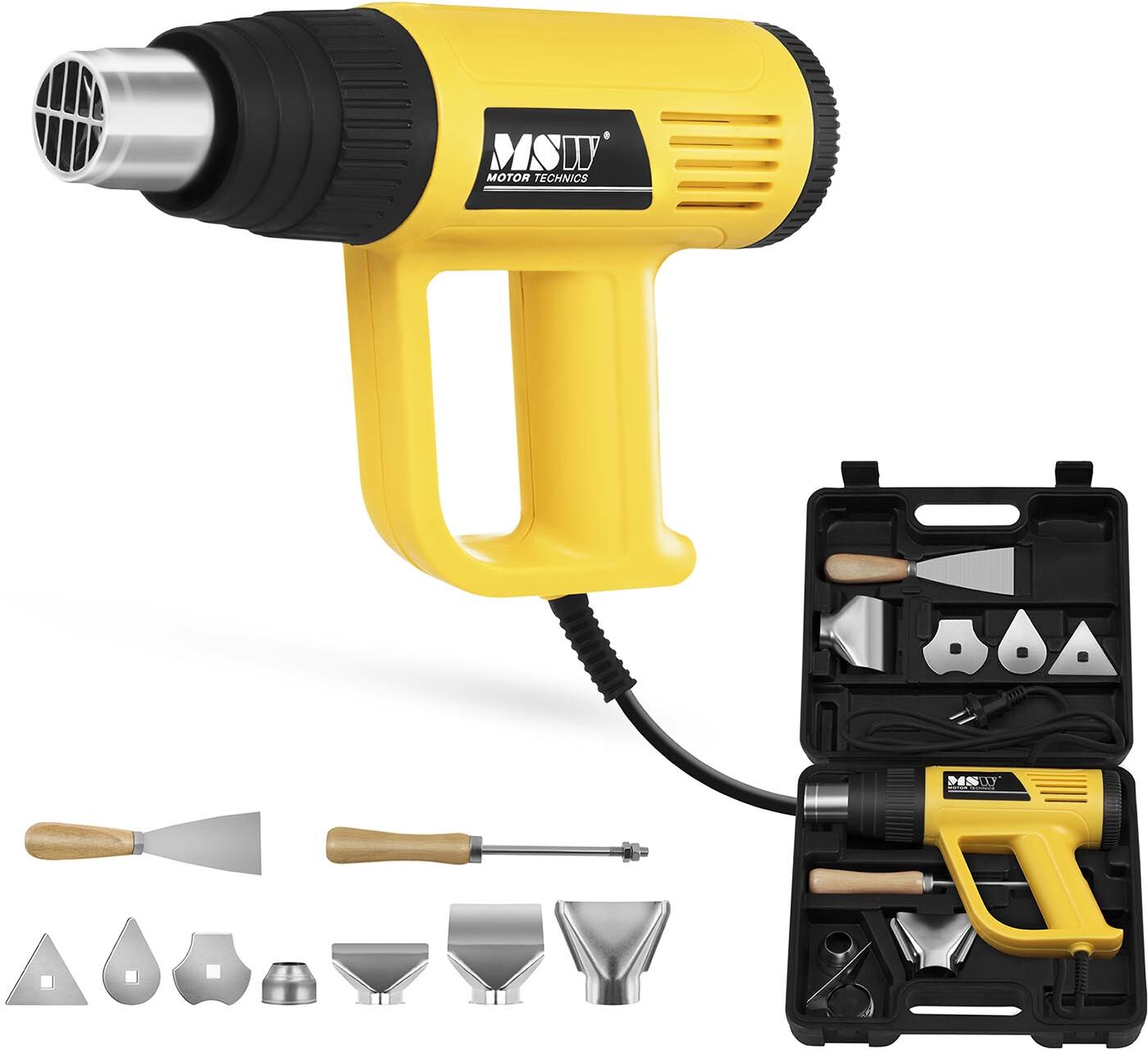 MSW Heat Gun - 3 Stages - 80- 600 °C HP 2000 Pro MSW Heat Gun - 3 Stages - 80- 600 °C HP 2000 Pro
