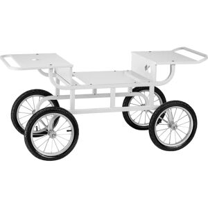 Royal Catering Trolley For Candy Floss Machine - 4 Wheels - White RCZT-01W