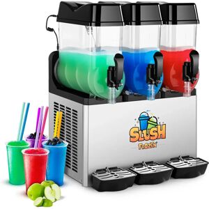 Royal Catering Slush Machine - 3 x 12 Litres - LED RCSL 3/12