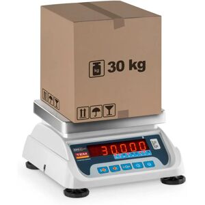 TEM Table Scale - calibrated - 15 kg / 5g - 30 kg / 10 g - LED TEKO+LED30T-PLS-B1