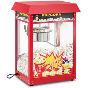 Royal Catering Popcorn machine - red - 1600W - stainless steel - tempered glass - Teflon RCPR-16E