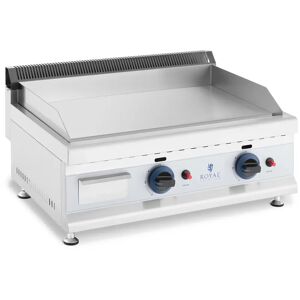 Royal Catering Gas Griddle - 60 x 40 cm - smooth - 2 x 3,100 W - natural gas - 20 mbar RC-GGF600