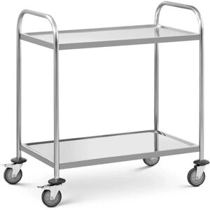 Serving trolley - 2 shelves - up to 40 kg - handles - shelves: 82.5 x 50.5 cm - Royal Catering RC_SSRTT_02