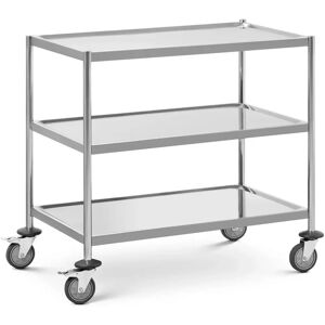 Serving trolley - 3 shelves - up to 60 kg - shelves: 82 x 50 cm - Royal Catering RC_SSTWH_01