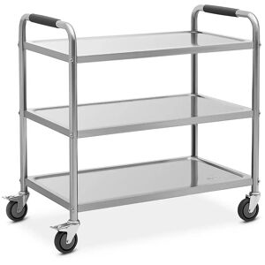 Serving Trolley - 3 shelves - up to 195 kg - shelves: 90 x 50 cm - Royal Catering RCSW-3R.2K