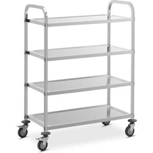 Serving Trolley - 4 shelves - 73 x 38 x 3 cm - 144 kg - Royal Catering RCSW-113