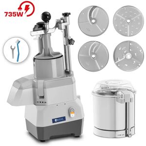 Vegetable slicer electric plus table cutter - 3 l - 735 W - 4 knife discs - Ø 174 mm - Royal Catering RCGS 600 C3