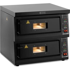 Pizza oven - 2 chambers - 8400 W - Ø 58 cm - Royal Catering RCPO-8800-2D