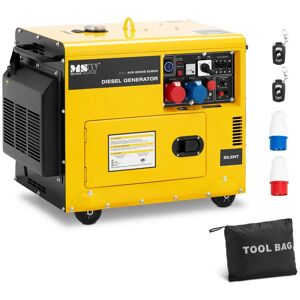 MSW Diesel Generator - 5100 / 6000 W - 16 L - 240/400 V - mobile - AVR - Euro 5 MSW-AVR 6000S EURO5