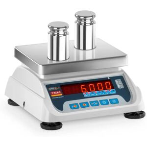 TEM Table Scale - calibrated - 3 kg / 1 g - 6 kg / 2 g - LED TEKO+LED06T-PLS-B1