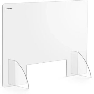 Uniprodo Sneeze Guard - 95 x 65 cm - acrylic glass - pass-through 45 x 15 cm UNI-PPG01