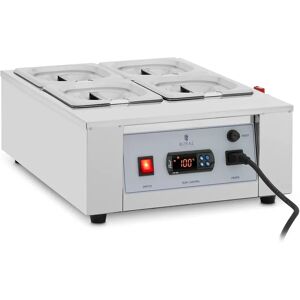 Chocolate Melter - 4 x 1,5 l - up to 100 °C - Royal Catering RC_CMM_03