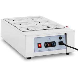 Chocolate Melter - 6 x 1,5 l - up to 100 °C - Royal Catering RC_CMM_04