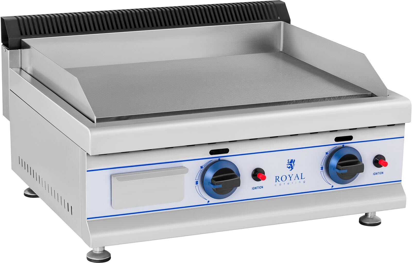 Royal Catering Gas Griddle - 65 cm - Propane/Butane - 50 mbar RCGL 65L50H