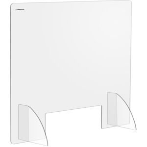 Uniprodo Sneeze Guard - 95 x 80 cm - acrylic glass - pass-through 30 x 10 cm UNI-PPG02