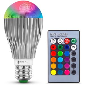 Royal Catering Remote Control Led Bulb - 16 Colour Settings - 5 W RCBL-9W27