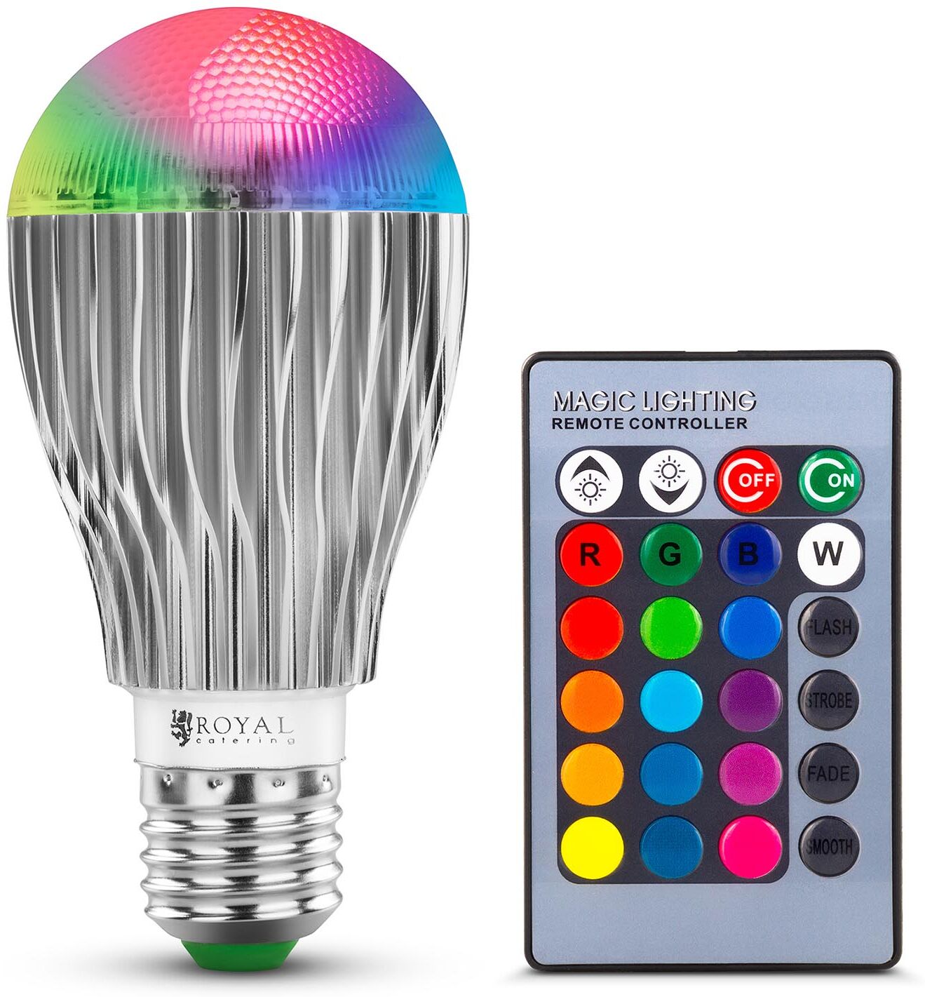 Royal Catering Remote Control Led Bulb - 16 Colour Settings - 5 W RCBL-9W27 Royal Catering Remote Control Led Bulb - 16 Colour Settings - 5 W RCBL-9W27
