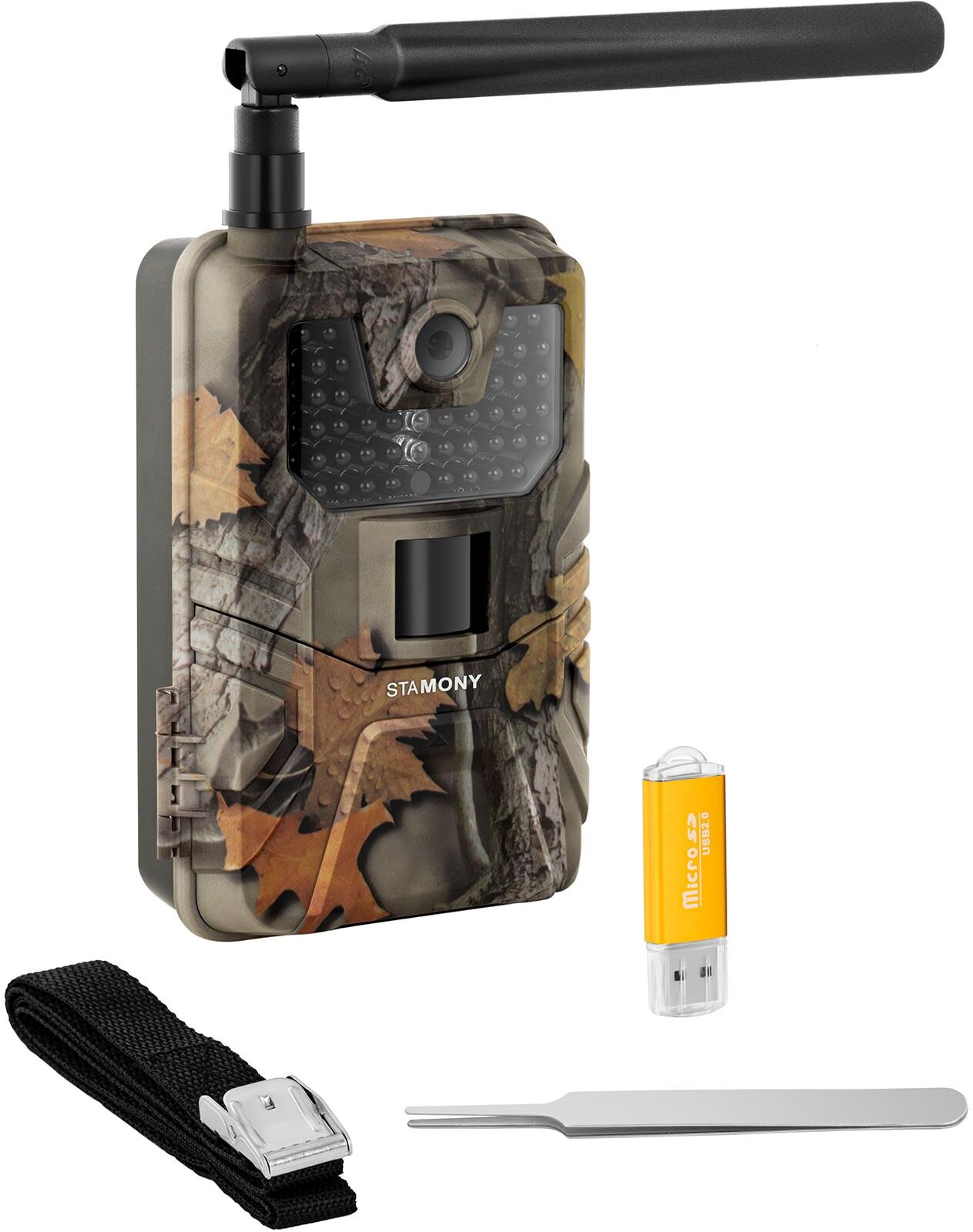 Stamony Game Camera - 8 MP - Full HD - 44 IR LEDs - 20 m - 0.3 s - LTE with GSM booster ST-12000LTE