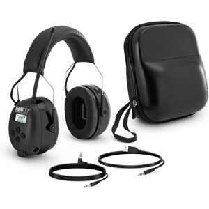 MSW Bluetooth Noise Cancelling Headphones - Microphone - LCD Display - Rechargeable Battery - Black MSW-HEPR20B