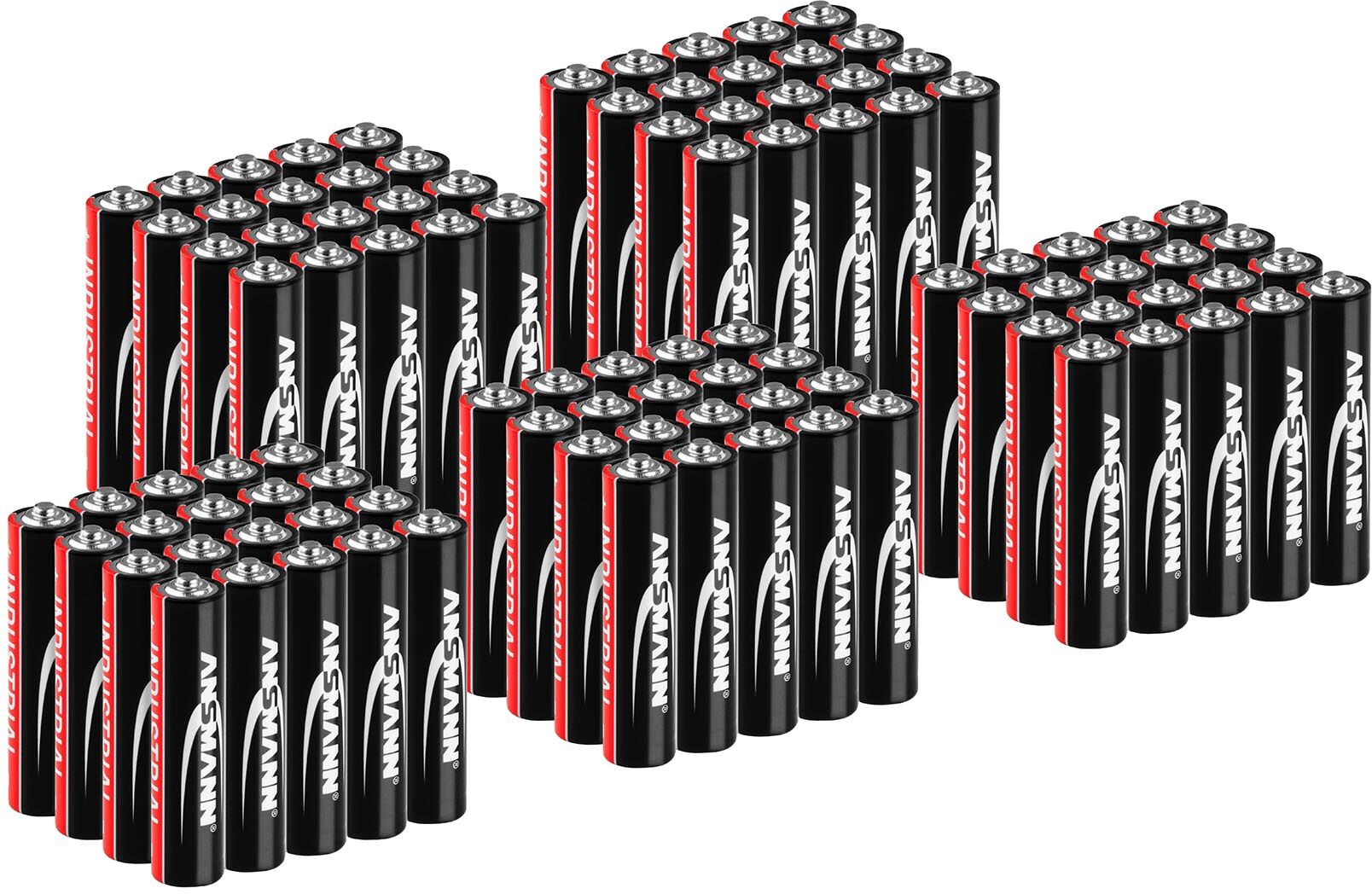 Ansmann Value Pack of 100 x Micro AAA LR03 - Ansmann INDUSTRIAL Alkaline Batteries - 1.5 V 1501-0004-SET2