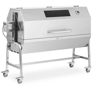 BBQ Rotisserie - with motor - 40 kg - length of grill spit: 138 cm - stainless steel - wind protection - Royal Catering RCSG-61PP